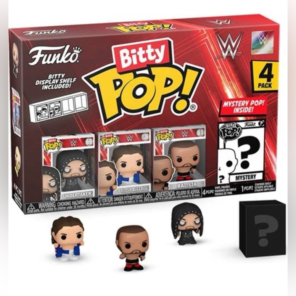 Funko Bitty Pop WWE 4pk with mystery chase pop Brand New